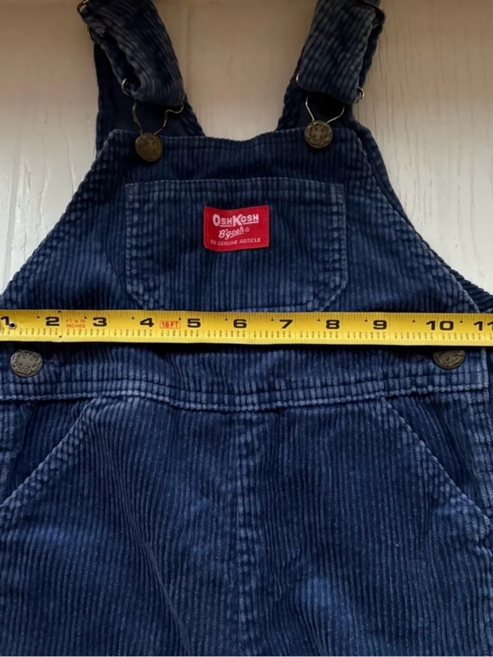 Vintage OshKosh B’gosh Blue Corduroy Overalls 4T